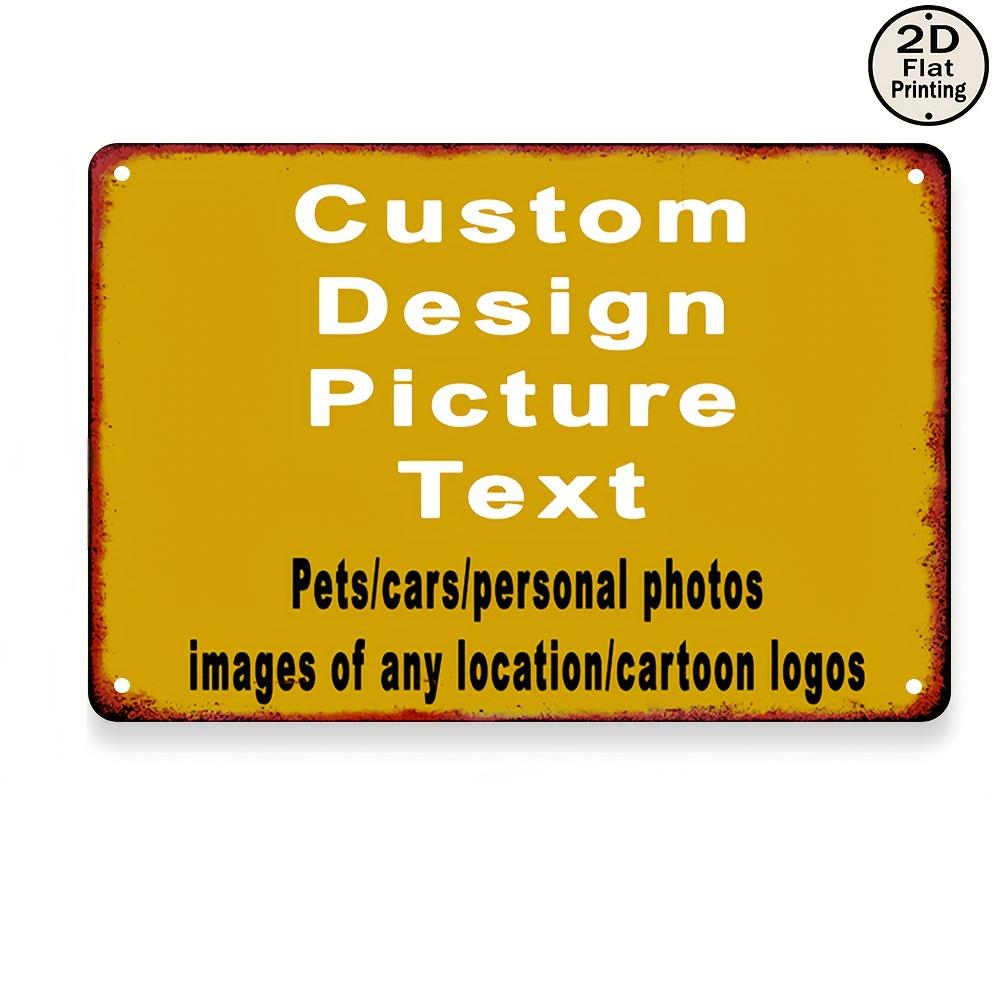 Home Bar Signs - 1PC Custom Photo Text 2D Iron