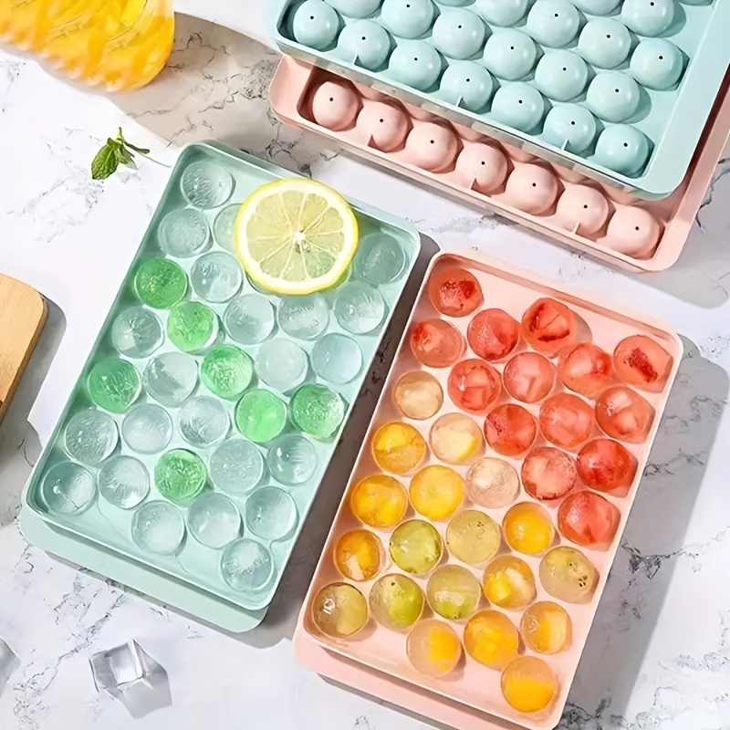 Ice Mold Sphere - 33-Cavity Round Silicone Ice Cube Tray