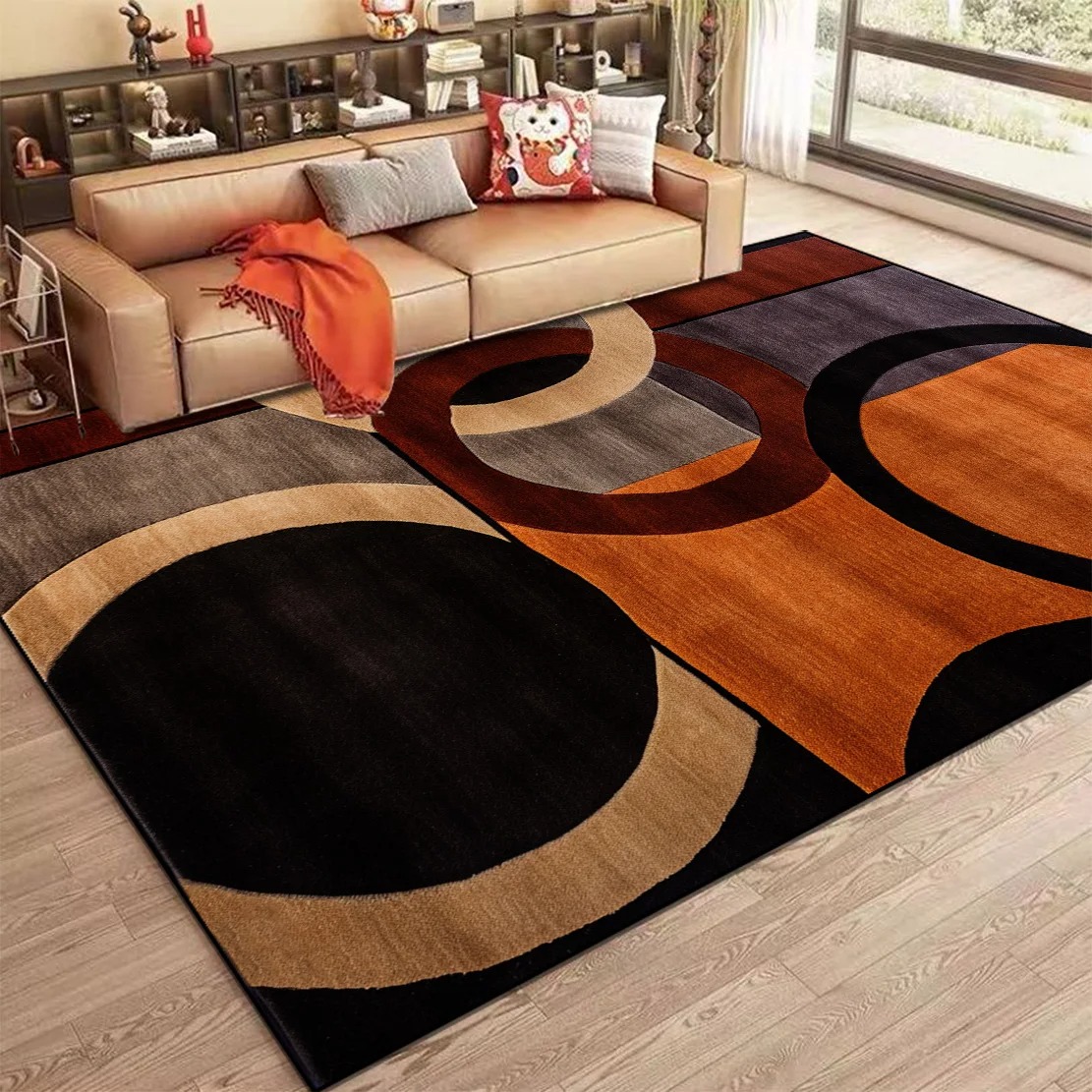 Home Bar Lounge - Nordic Abstract Carpet for Living Room