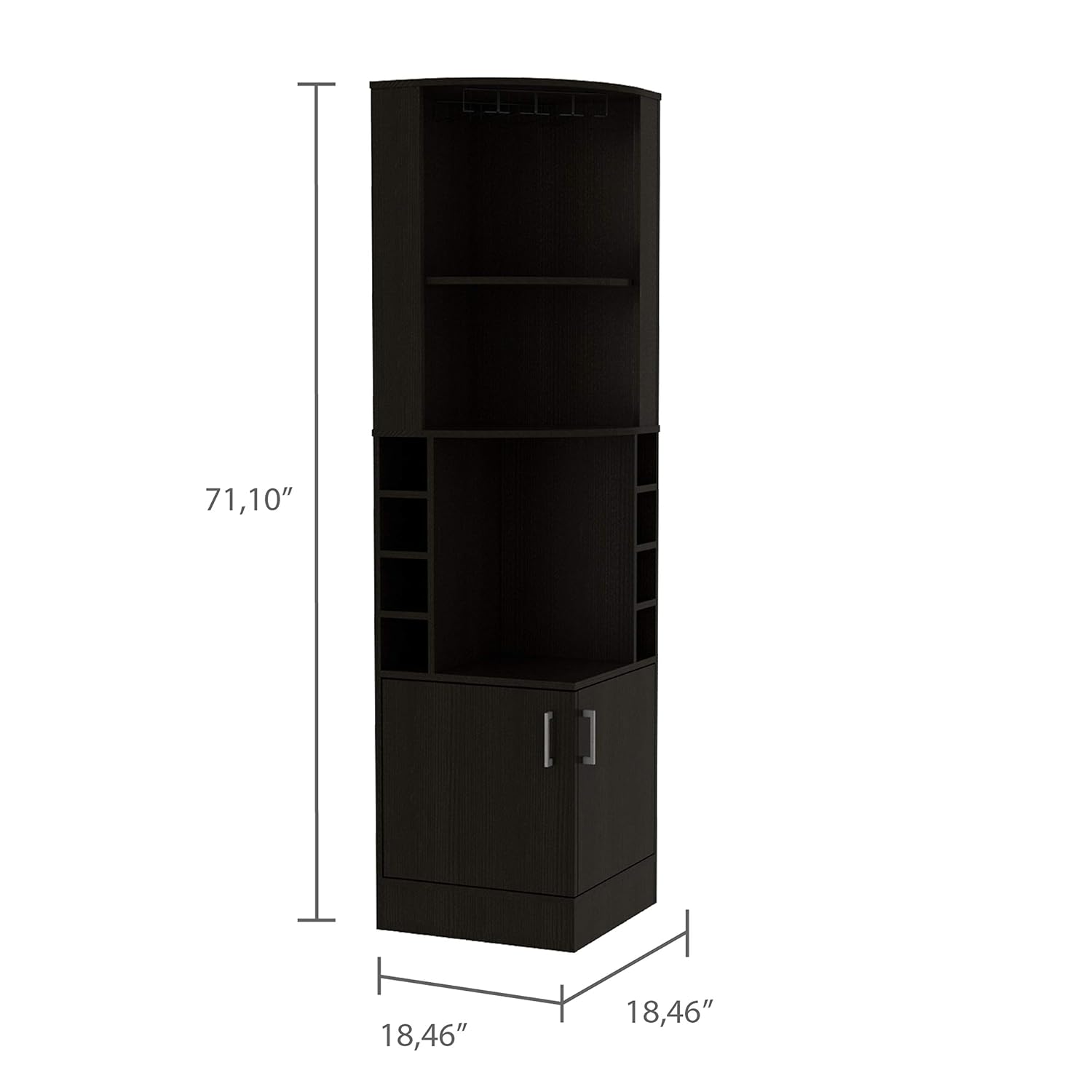 Corner Bar Cabinet with 2 Shel - огляд і ціна Home Bar Shelf