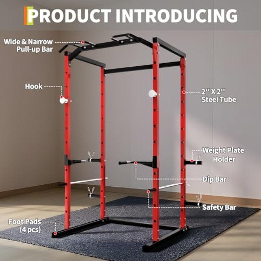 Heavy-Duty Power Cage with Pul - огляд і ціна Home Bar And Gym