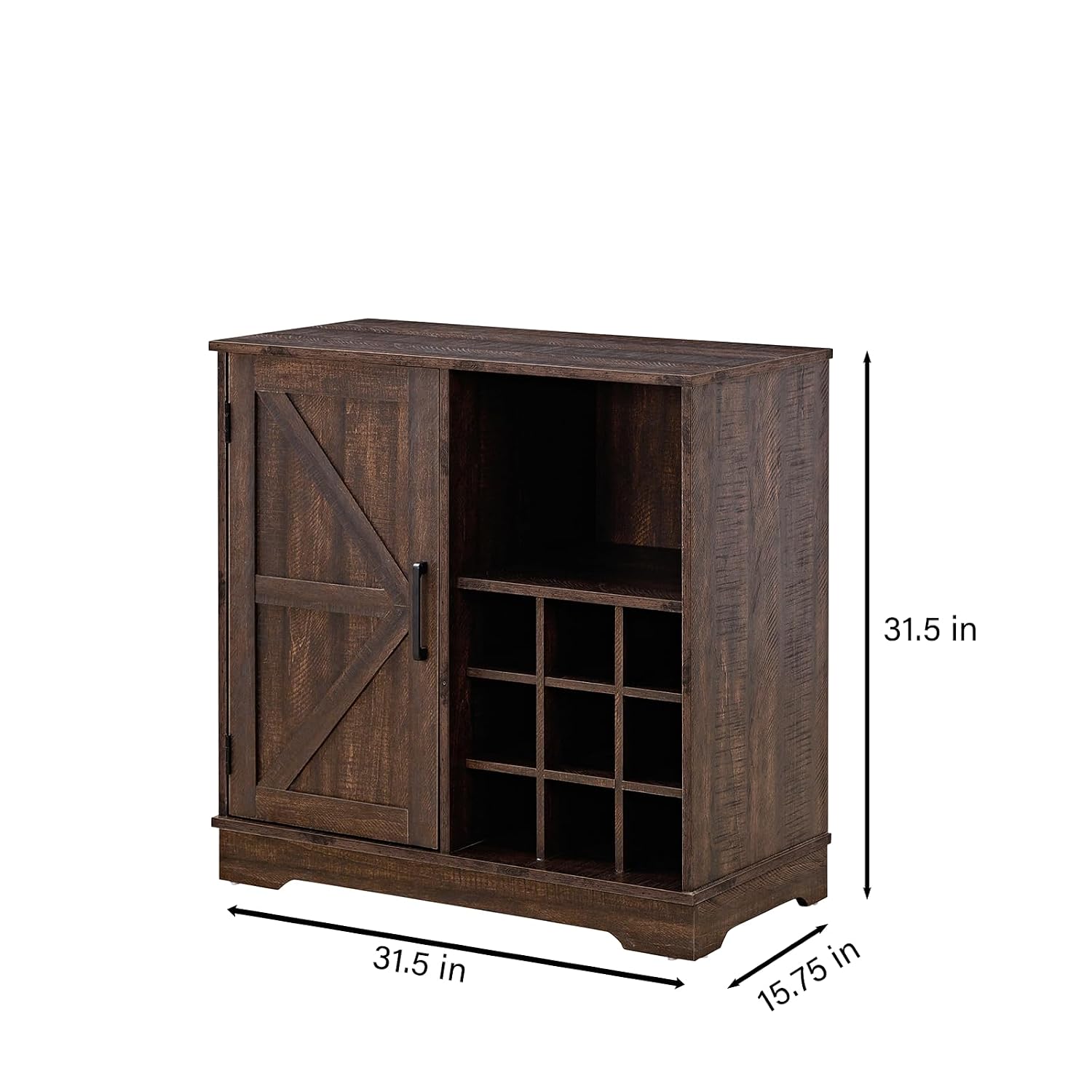 Farmhouse Bar Cabinet Wine Rac - огляд і ціна Home Bar Shelf