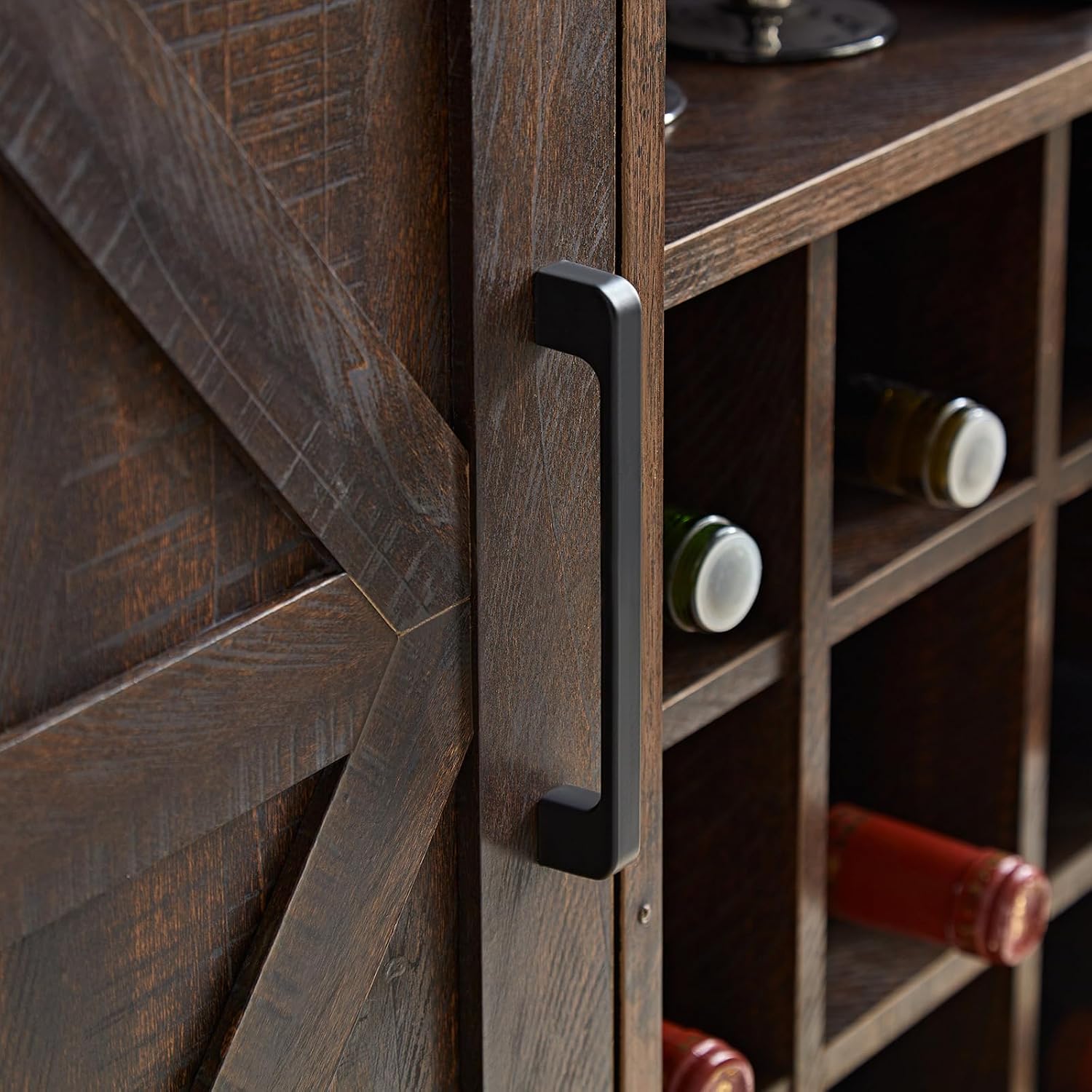 Farmhouse Bar Cabinet Wine Rac - огляд і ціна Home Bar Shelf