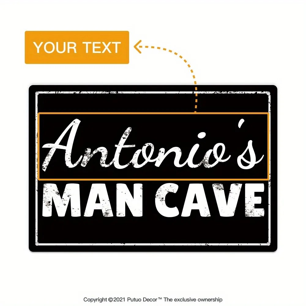 [2D Flat] Custom Man Cave Meta - огляд і ціна Home Bar Signs