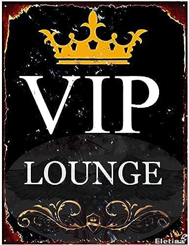 Metal tin Sign Decor VIP Loung - огляд і ціна Home Bar Lounge