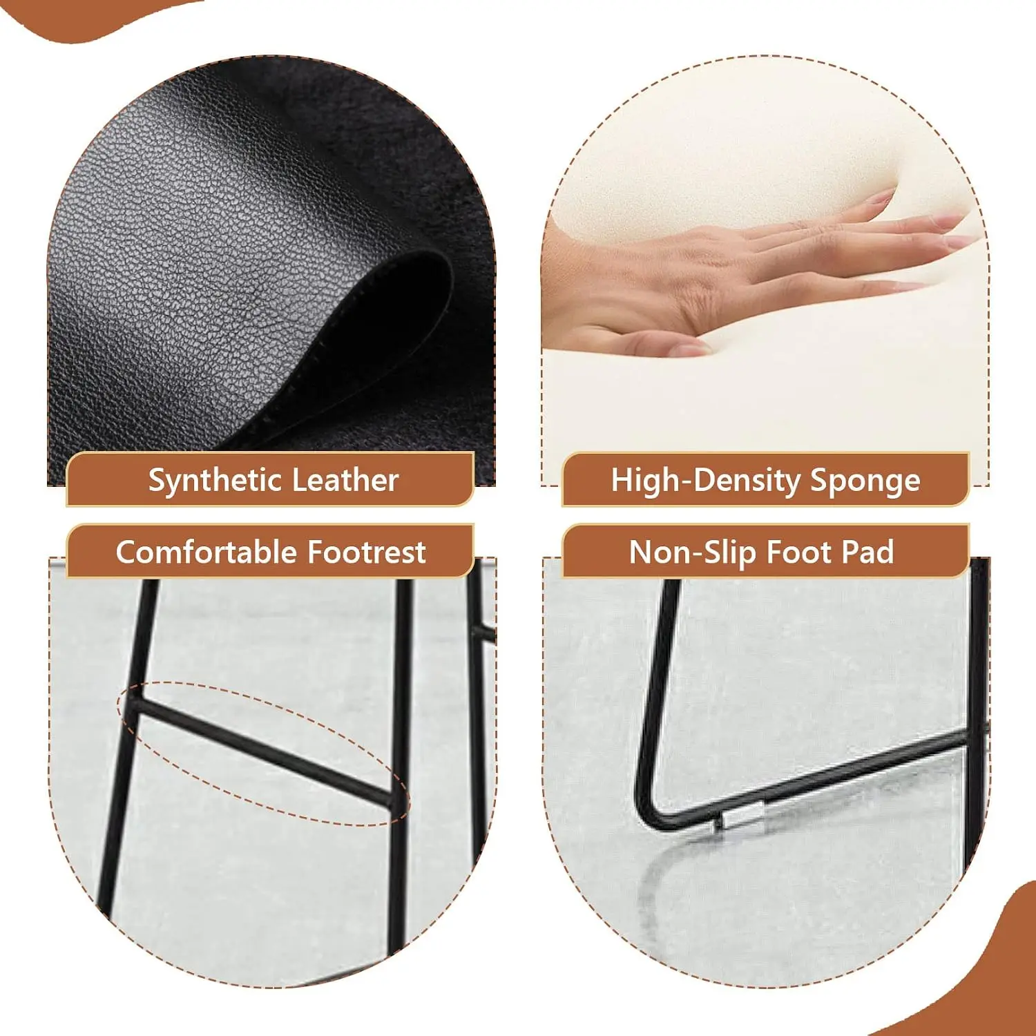 Bar Stools Industrial PU Leath - огляд і ціна Home Bar Stools