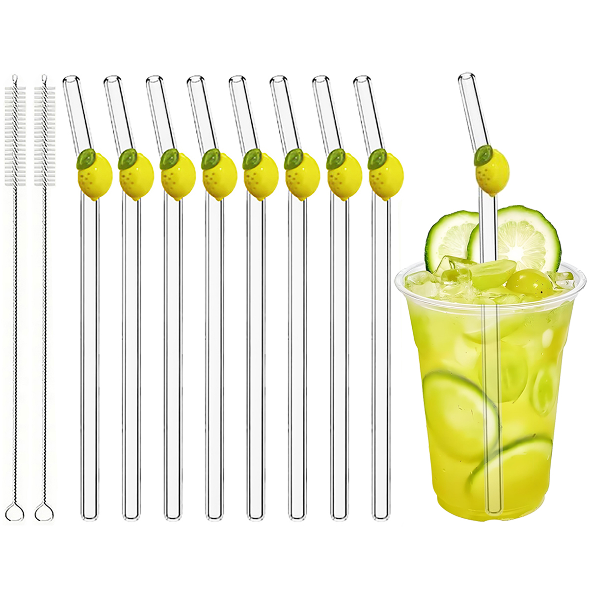 200*8mm Drinking Straw Set wit - огляд і ціна Home Bar Set