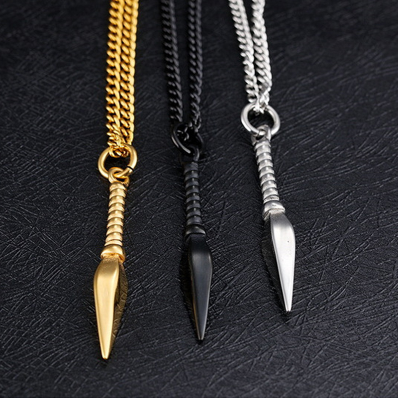 Spear Pendant Necklace For Men - огляд і ціна Bar Cart Gold