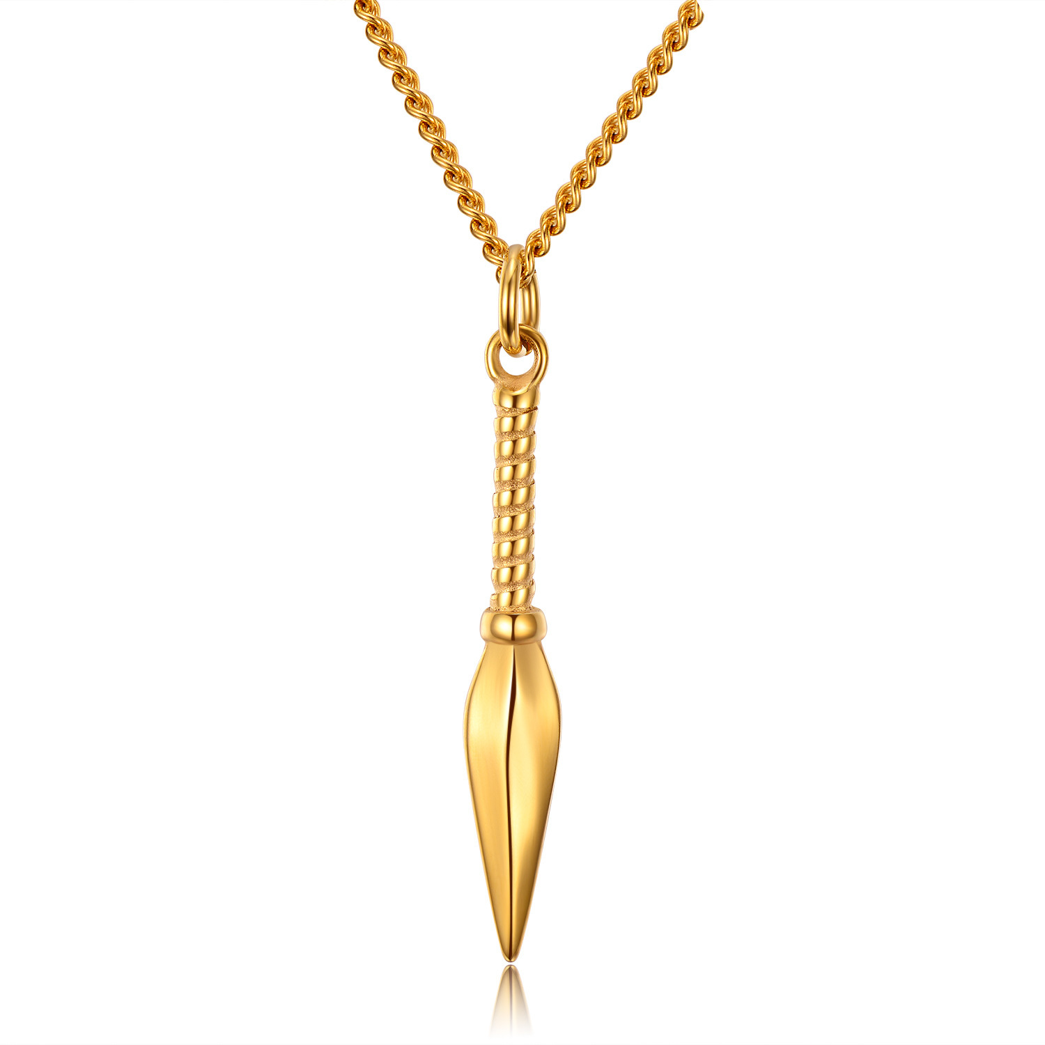 Spear Pendant Necklace For Men - огляд і ціна Bar Cart Gold