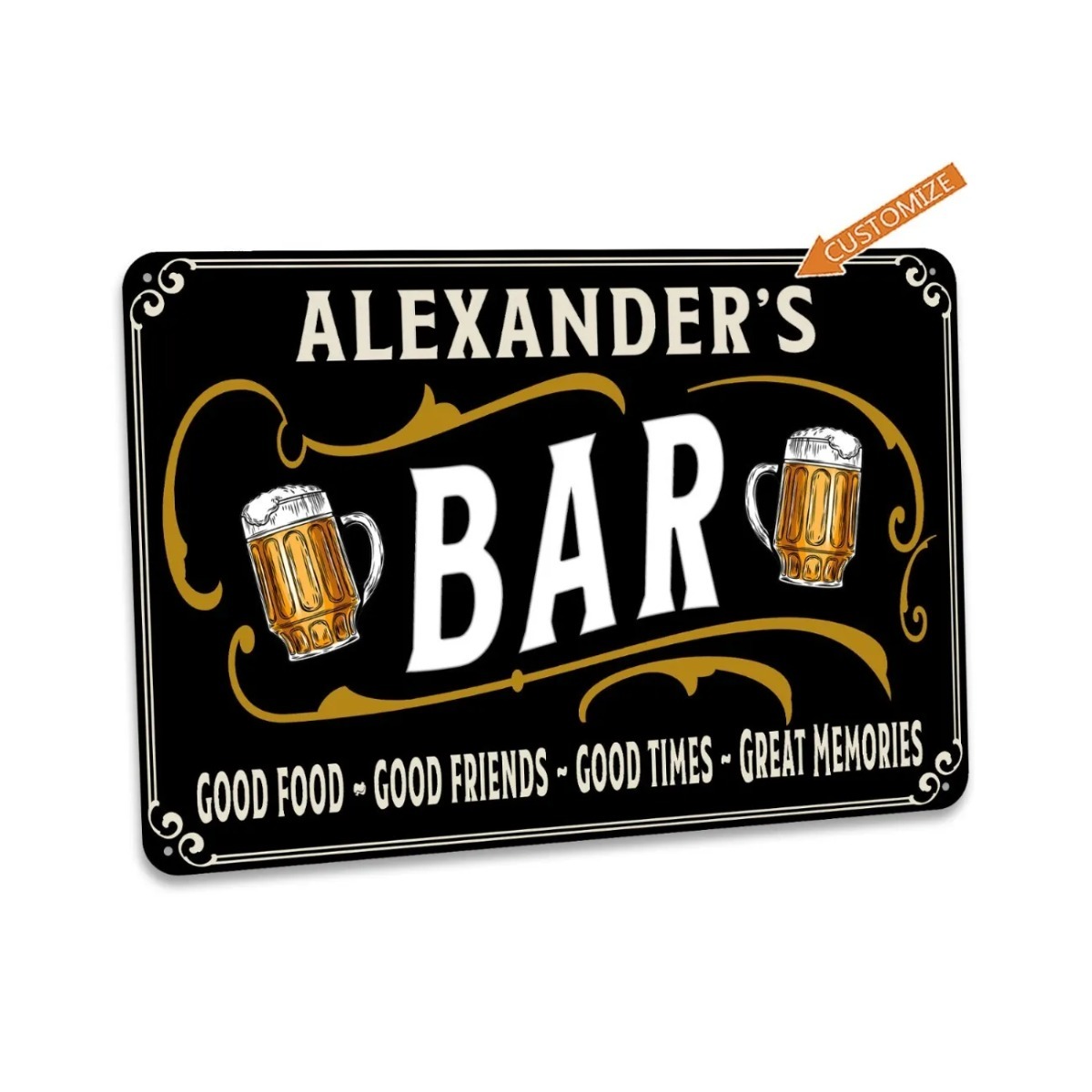 Custom Bar Sign Personalized H - огляд і ціна Home Bar Signs