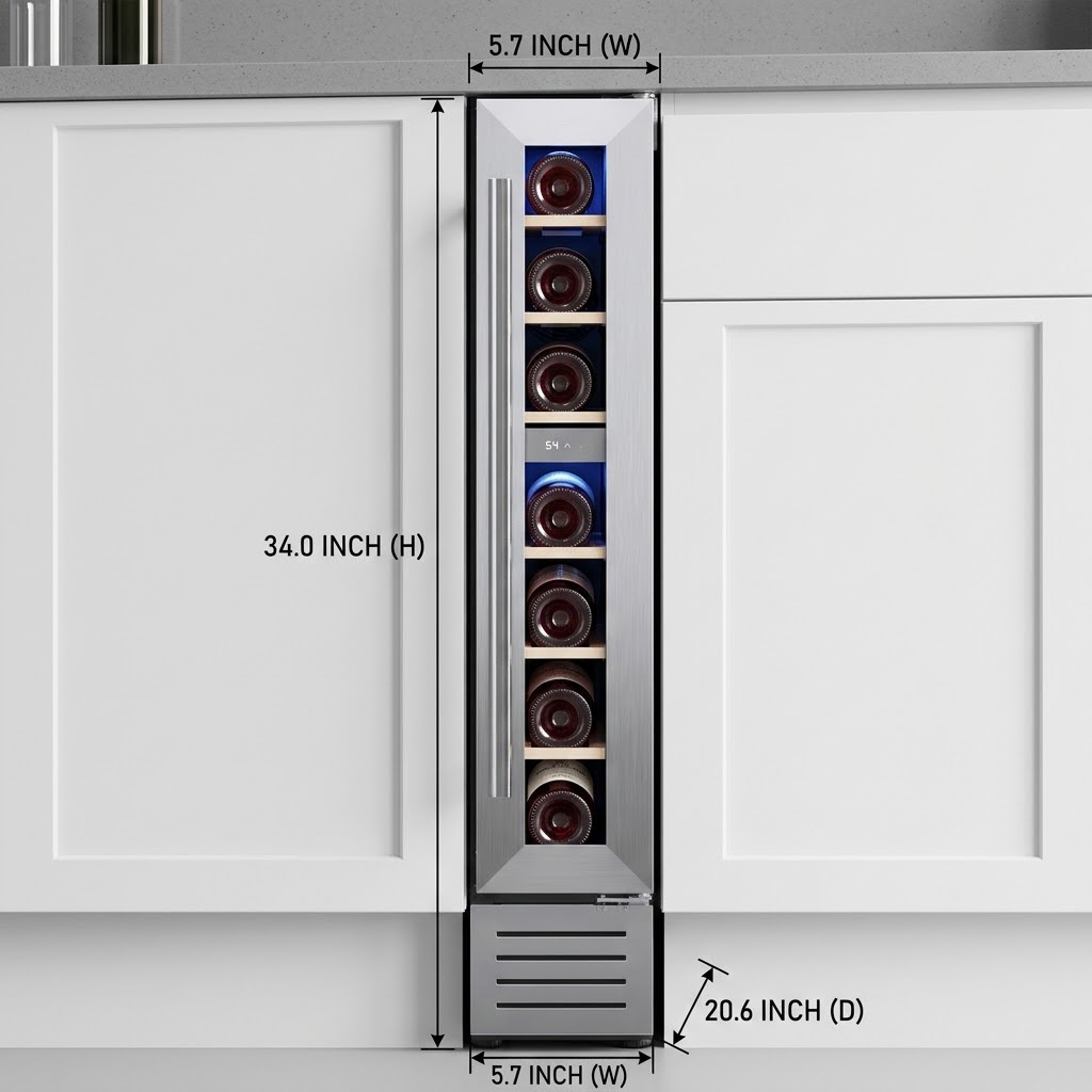 7 Bottle Mini Wine Cooler Refr - огляд і ціна Home Bar And Fridge