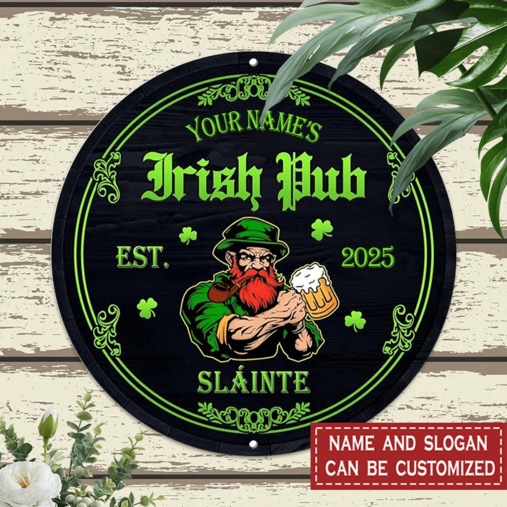 [2D Flat] Custom Name Irish Pu - огляд і ціна Home Bar Signs