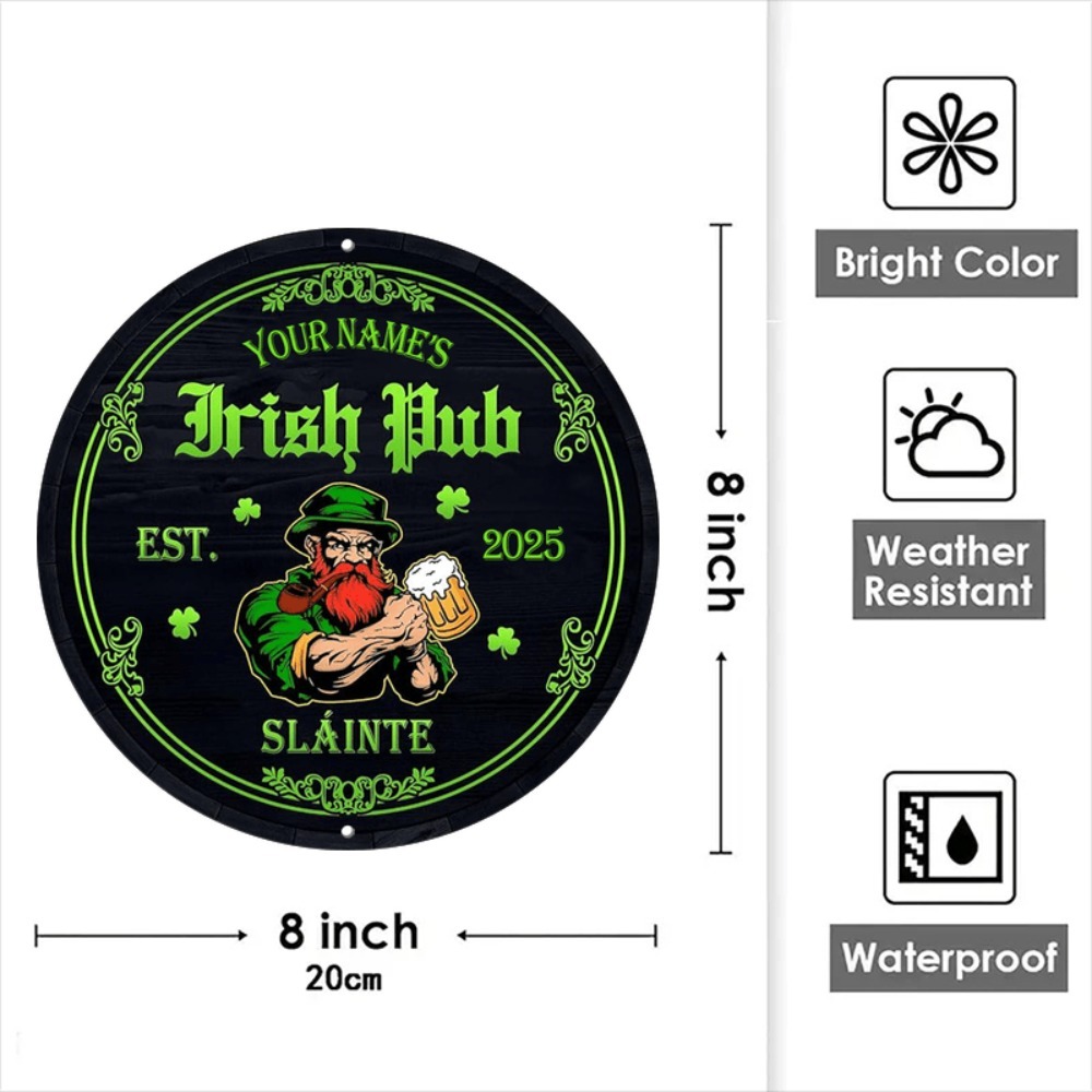 [2D Flat] Custom Name Irish Pu - огляд і ціна Home Bar Signs